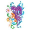 Fairy w/ Glitter Temporary Tattoo (2.5"x3.5")